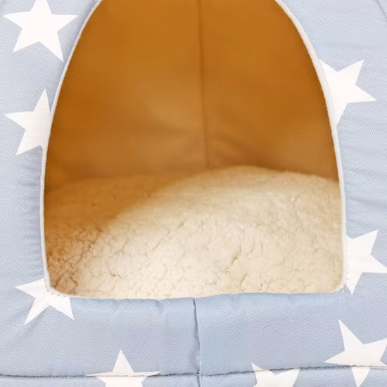 디자이너 부드러운 면 따뜻한 잠자는 고양이 개 둥지 접이식 휴대용 애완 동물 침대